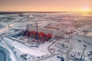 Keeyask Generating Station under construction.