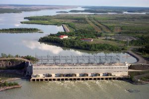 Arial photo of the Kelsey generating station.